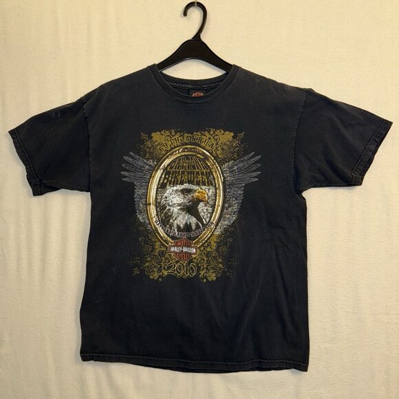 Harley Davidson T Shirt Size Adult Large L Daytona Bike Week 2010 - Picture 1 of 12